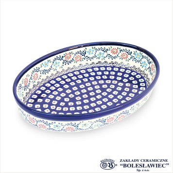 [Zaklady Ceramiczne Boleslawiec/ザクワディ ボレスワヴィエツ陶器]グラタン皿(オーバル)-1145 ポーリッシュポタリー ポーランド陶器/ポーランド 食器 陶器 オーブンウェア おしゃれ エコ 脱プラ SDGs