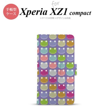 【手帳型 スマホ カバー ケース】【SO02K】【エクスペリア XZ1】手帳型 ケース SO-02K スマホ カバー Xperia XZ1 Compact エクスペリア カエル・かえる （C） nk-004s-so02k-dr163【メール便送料無料】