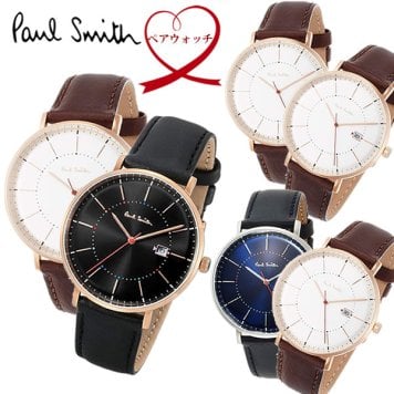【ペアウォッチ】 ポールスミス Paul Smith 腕時計 ペア メンズ レディース TRACK 42mm 革ベルト 本革 ブランド 人気 ウォッチ 記念日 ギフト プレゼント