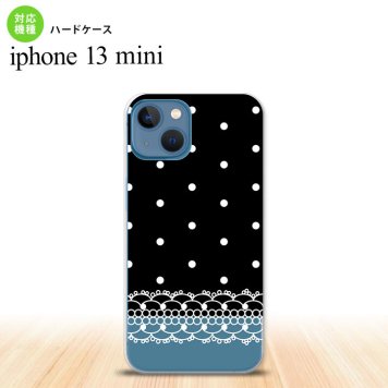iPhone13mini iPhone13 mini ケース ハードケース ドット レース B 黒  nk-i13m-359