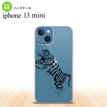 iPhone13mini iPhone13 mini ケース ハードケース 虎 クリア 黒  nk-i13m-568