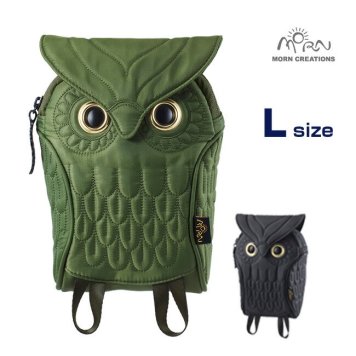 MORN CREATIONS ミミズクポーチLサイズ OW-304[ふくろう好きにはたまらない ふくろうグッズ・雑貨 フクロウのかわいいポーチ おしゃれなポーチ ふくろうの小物収納ポーチ  女性用]