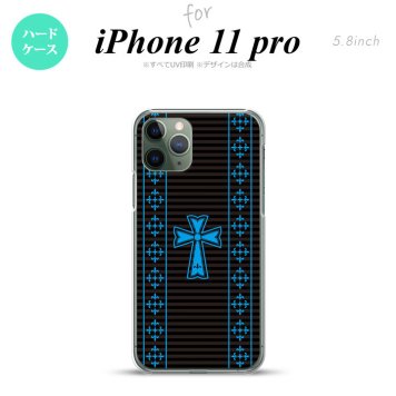 iPhone11Pro iPhone11 Pro スマホケース ハードケース ゴシック 黒 水色 メンズ レディース nk-i11p-1009