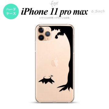 iPhone11ProMax iPhone11pro max スマホケース ハードケース 切り株 黒 メンズ レディース nk-i11pm-197