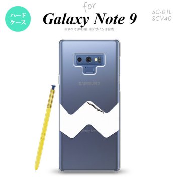 Galaxy Note 9 ギャラクシー ノート9 SC-01L SCV40 スマホケース カバー ハードケース イラストデザイン（A） クリア×白 nk-note9-192[スマホ,スマホケース,スマホカバー,ケース,カバー,ジャケット]