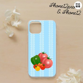 iPhone12/iPhone12pro iPhone12 / iPhone12pro スマホケース ソフトケース ベジタブル トマト 青 メンズ レディース nk-i12-tp666