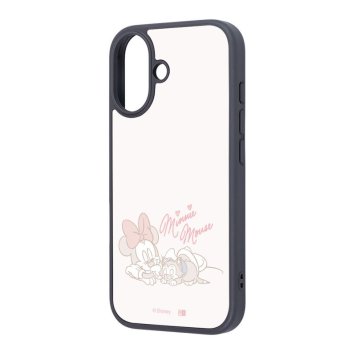 iPhone 17 / ディズニー / maru 衝撃吸収 バンパー ハイブリッドケース / ミニーマウス_フィガロとお昼寝 ※送料無料(ポスト投函)