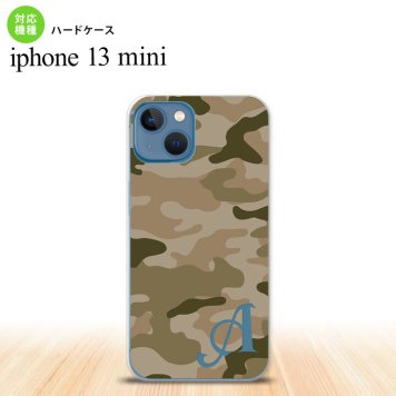 iPhone13mini iPhone13 mini ケース ハードケース ウッドランド 迷彩 C 緑 +アルファベット  nk-i13m-1159i