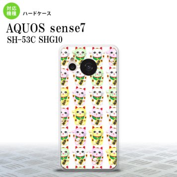 sense7 sense7 スマホケース 背面ケース ハードケース 招き猫 白 2022年 11月発売 nk-sens7-152