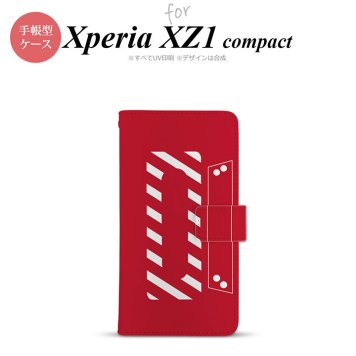 【手帳型 スマホ カバー ケース】【SO02K】【エクスペリア XZ1】手帳型 ケース SO-02K スマホ カバー Xperia XZ1 Compact エクスペリア カセットテープ 赤 nk-004s-so02k-dr188【メール便送料無料】
