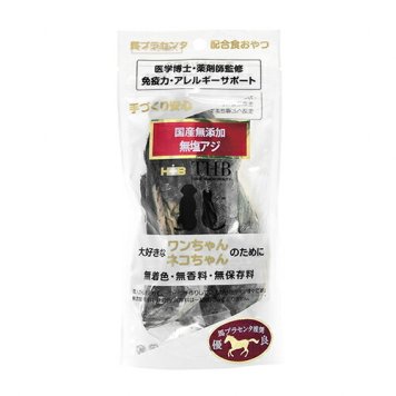 THB 馬プラセンタ配合おやつ 無加塩アジ 40g 国産 無添加 犬 猫 トリーツ