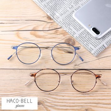 HACO-BELL Round ラウンド型 軽量 薄型 老眼鏡 携帯型 リーディンググラス ケース付き 