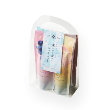 ホシフルーツ フルーツパーラーの凍らせて食べるシャーベット 彩果しずく 4袋 〈HFW-03F〉 出産内祝い 結婚内祝い お返し ギフト