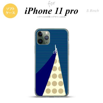 iPhone11Pro iPhone11 Pro スマホケース ソフトケース はさみ 紺 メンズ レディース nk-i11p-tp1347