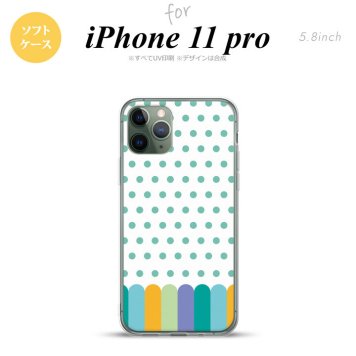 iPhone11Pro iPhone11 Pro スマホケース ソフトケース クレヨン 緑 メンズ レディース nk-i11p-tp1434