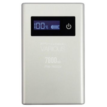 プロテック 7800mA リチウムイオンバッテリー シルバー PVB-7800SV