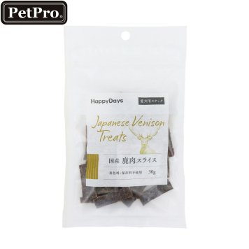 HappyDays 国産鹿肉スライス 犬用 30g 無添加 犬用おやつ