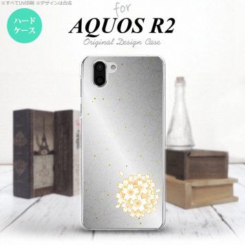 AQUOS R2 アクオス アール2 SH-03K SHV42 専用 スマホケース カバー ハードケース 和サクラ 黒 nk-r2-1273[スマホ,スマホケース,スマホカバー,ケース,カバー,ジャケット]