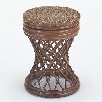 今枝商店 Romantic Rattan 回転スツール ハイ【沖縄・離島配達不可】 S68B