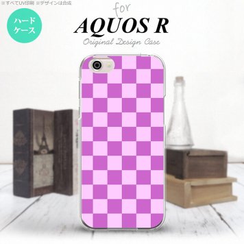 【SH03J】【スマホケース/スマホカバー】【アクオス R】SH03J スマホケース AQUOS R SH-03J カバー アクオス R スクエア 紫×ピンク nk-sh03j-768【メール便送料無料】