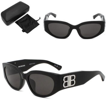 バレンシアガ サングラス BALENCIAGA BB0324SK-014 サングラス アジアンフィット ブラック グレー メンズ レディース ユニセックス