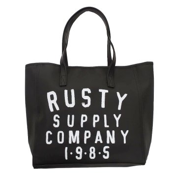 ラスティ RUSTY レディース ビニール トートバッグ 938907 BLK ブラック