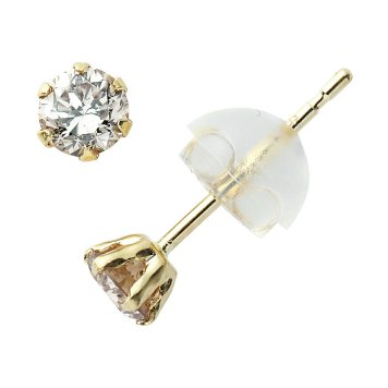 ダイヤモンド ピアス 0.3カラット 0.3ct イエローゴールド 18金 K18 DVTFN30YGD