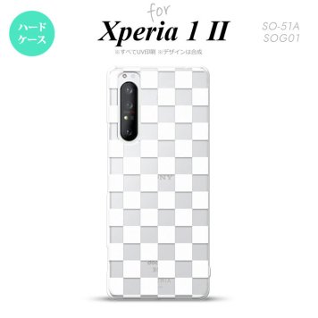 Xperia 1 II 5G スマホケース 背面カバー ストラップホール有り ハードケース スクエア 白 ストラップホール おしゃれ かわいい かっこいい メンズ レディース nk-xp12-034