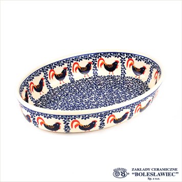 [Zaklady Ceramiczne Boleslawiec/ザクワディ ボレスワヴィエツ陶器]グラタン皿(オーバル)-1090 ポーリッシュポタリー ポーランド陶器/ポーランド 食器 陶器 オーブンウェア おしゃれ エコ 脱プラ SDGs