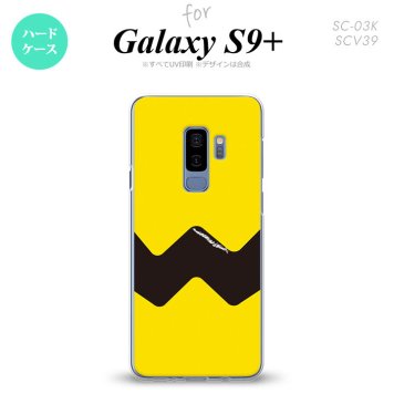 Galaxy S9+ ギャラクシー S9プラス SC-03K SCV39 専用 スマホケース カバー ハードケース イラストデザイン（A） 黄×黒 nk-s9p-191[スマホ,スマホケース,スマホカバー,ケース,カバー,ジャケット]