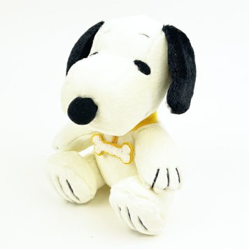 スヌーピー SNOOPY 75th 80s S ぬいぐるみ インテリア イエロー
