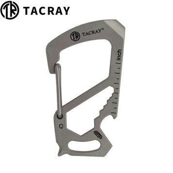 TACRAY タックレイ チタン合金製 カラビナ チタニウム 軽量 栓抜き ドライバー 定規 六角レンチ 金属 丈夫 携帯 ブランド メンズ 男性 ギフト プレゼント おしゃれ KC01