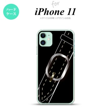 iPhone11 iPhone11 スマホケース ハードケース ベルト 黒 メンズ レディース nk-i11-326