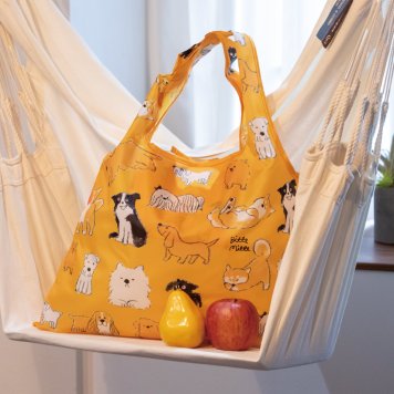 ショッピングバッグ 2way うちのこかわいい バッグ エコバッグ サブバッグ かさばらない 大容量 マチあり 手提げバッグ かわいい