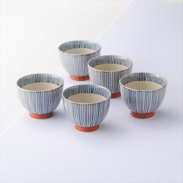 波佐見焼 5客仙茶揃　 009-704M  内祝 内祝い お祝 御祝 記念品 出産内祝い プレゼント 快気祝い 粗供養 引出物