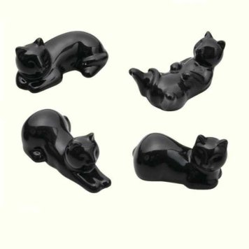 箸置き セット 猫 4個入り 陶器 おしゃれ かわいい ネコ グッズ キッチン雑貨 食卓 小物 カトラリーレスト インテリア 癒し ギフト プレゼント セトクラフト