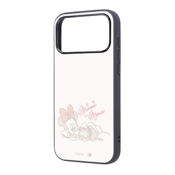 iPhone 17 Pro Max / ディズニー / maru 衝撃吸収 バンパー ハイブリッドケース / ミニーマウス_フィガロとお昼寝 ※送料無料(ポスト投函)