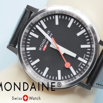 モンディーン MONDAINE 腕時計 Stop2Go ストップ・トゥ・ゴー ブラック文字盤 41mmサイズ リューズレスケース MST.41020.LBV.2SE 正規品 送料無料