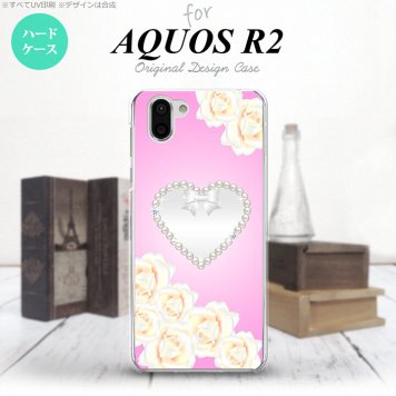 AQUOS R2 アクオス アール2 SH-03K SHV42 専用 スマホケース カバー ハードケース ハート（D） ピンク nk-r2-234[スマホ,スマホケース,スマホカバー,ケース,カバー,ジャケット]