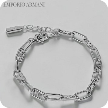 エンポリオ・アルマーニ ブレスレット メンズ レディース ブランド EMPORIO ARMANI China EGS3249040 シルバー アクセサリー