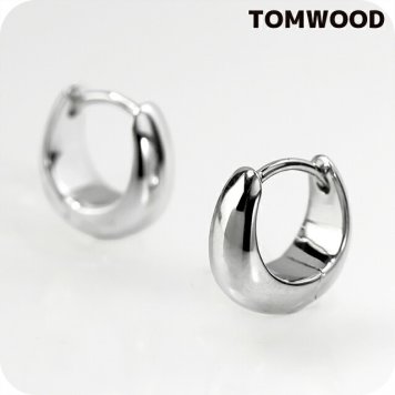 トムウッド ピアス メンズ レディース ブランド TOMWOOD Ice Huggies フープ 両耳用 100521 シルバー アクセサリー