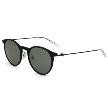 モンブラン MONTBLANC サングラス ノーズパッド アイウェア UVカット ボストン MB0097S-009 メンズ レディース ユニセックス ブラック+グレー 国内正規品