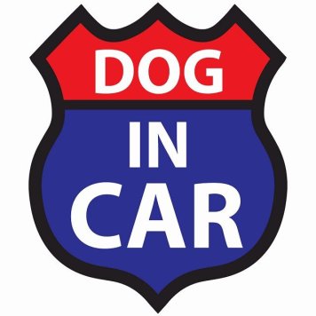 DOG IN CAR ステッカー レッドブルー ルート66 愛犬車用グッズ カーステッカー シール sticker 安全対策 あおり運転 かっこいい おしゃれ かわいい 車ステッカー ステッカー 車 サインステッカー ドライブ 防水 屋外 屋内 カーサイン