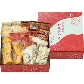 いろどり野菜おかき [26-7631-155] IR-1M おかき せんべい 和菓子 詰め合わせ ミックス 野菜おかき 個包装 国産もち米使用 贈り物 お祝い お返し 内祝い 出産 結婚 快気 プレゼント ギフト