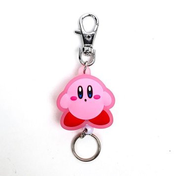星のカービィ ラバーリール KH おすましピンク キーホルダー キーアクセサリー リール