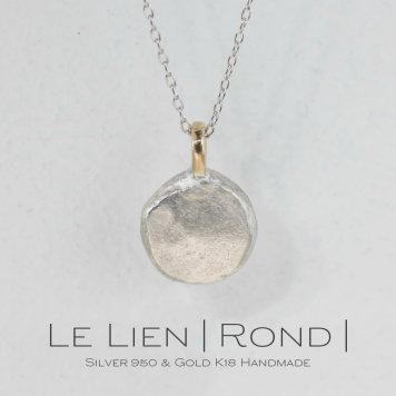 le lien rond ゴールド シルバー ネックレス シンプル 可愛い 丸い プチ つけっぱなし お洒落 レディース 18金 K18 地金 ペンダント ジュエリー アクセサリー プレゼント ギフト 記念日