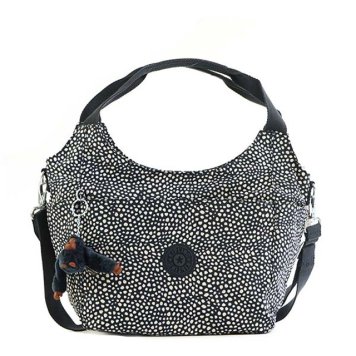 キプリング Kipling K11270 89H CAROLA 2way 斜めがけショルダーバッグ DOT DOT DOT ネイビー＋ホワイトドット