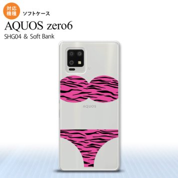 SHG04 SHG04 ZERO6 AQUOS zero6 スマホケース ソフトケース 虎柄パンツ ピンク メンズ レディース nk-zero6-tp570