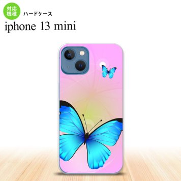 iPhone13mini iPhone13 mini ケース ハードケース バタフライ 蝶 B ピンク  nk-i13m-211