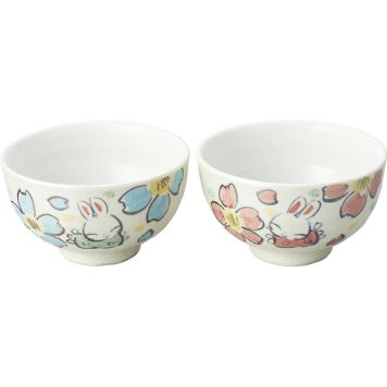 冬の贈り物ご挨拶  ペア飯碗 夕立窯 直径10.8×6.5cm